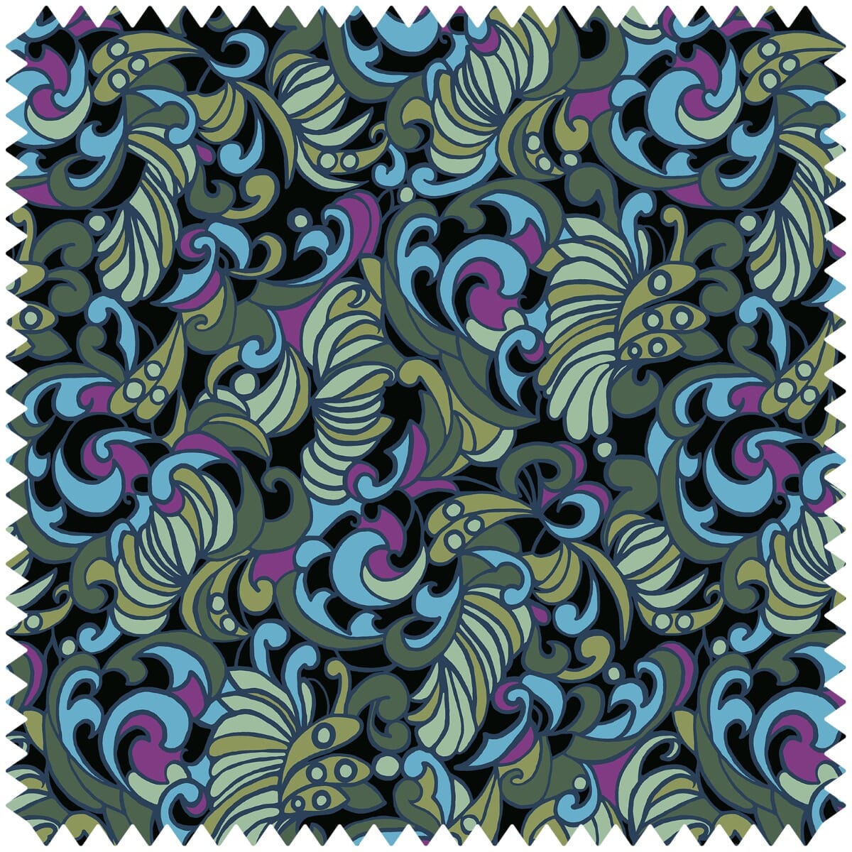 ZENNOR Velvet Ocean Sample - Soft & Luxurious Velvet Fabric for Upholstery, Drapes & Home Decor | Perfect for Living Room, Bedroom & Office