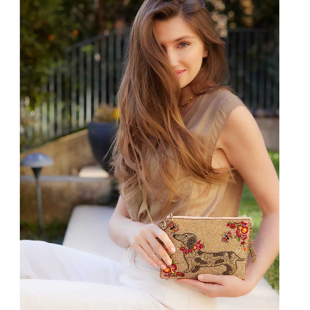 Mary Frances Doxie Mini Crossbody Bag for Women - Elegant Small Purse with Adjustable Strap, Perfect for Parties, Date Night & Everyday Use