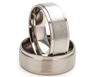 8mm Men's Titanium Wedding Band Ring - Durable & Comfortable Titanium Rings for Men Size 4-17 - Perfect for Engagement, Wedding & Anniversary Gifts