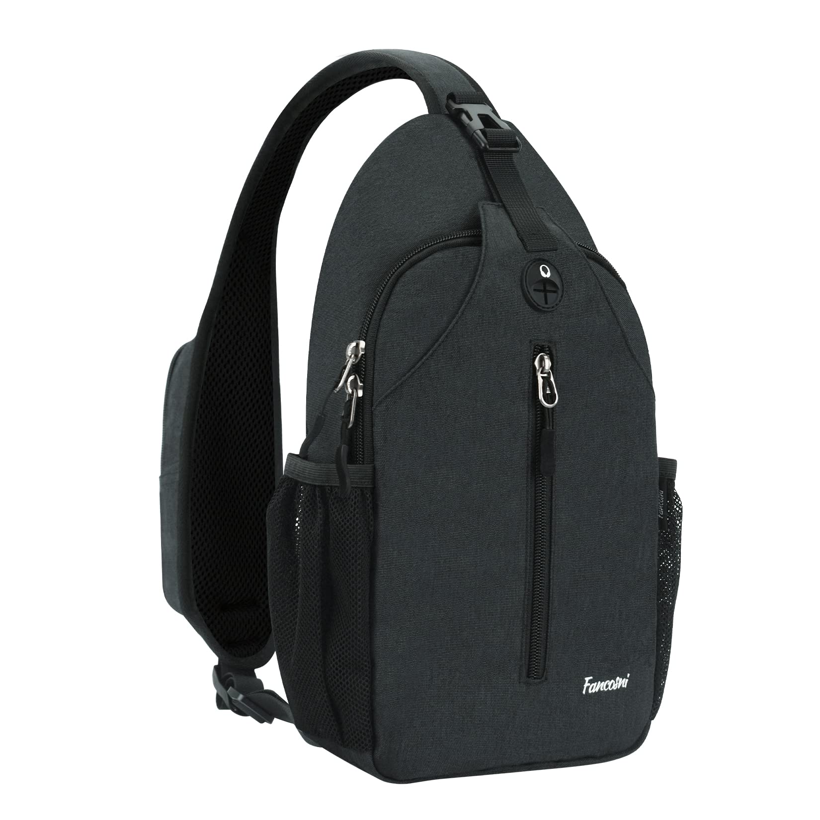 Fancosni Crossbody Sling Bag for Women & Men - Lightweight Shoulder Backpack with Earphone Hole | Perfect for Travel, Hiking, Cycling & Daily Use | Durable Chest Bag for Shopping, Walking & Outdoor Activities