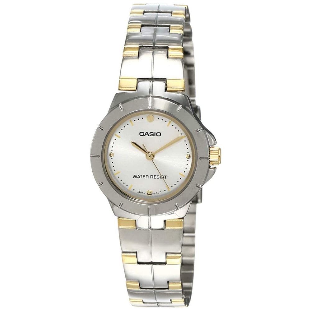 CASIO Analog LTP-1242SG-7CDF Women's Two-Tone Stainless Steel Watch - Elegant & Durable for Work, Parties & Everyday Wear