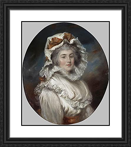Black Ornate Wood Frame with Double Matting