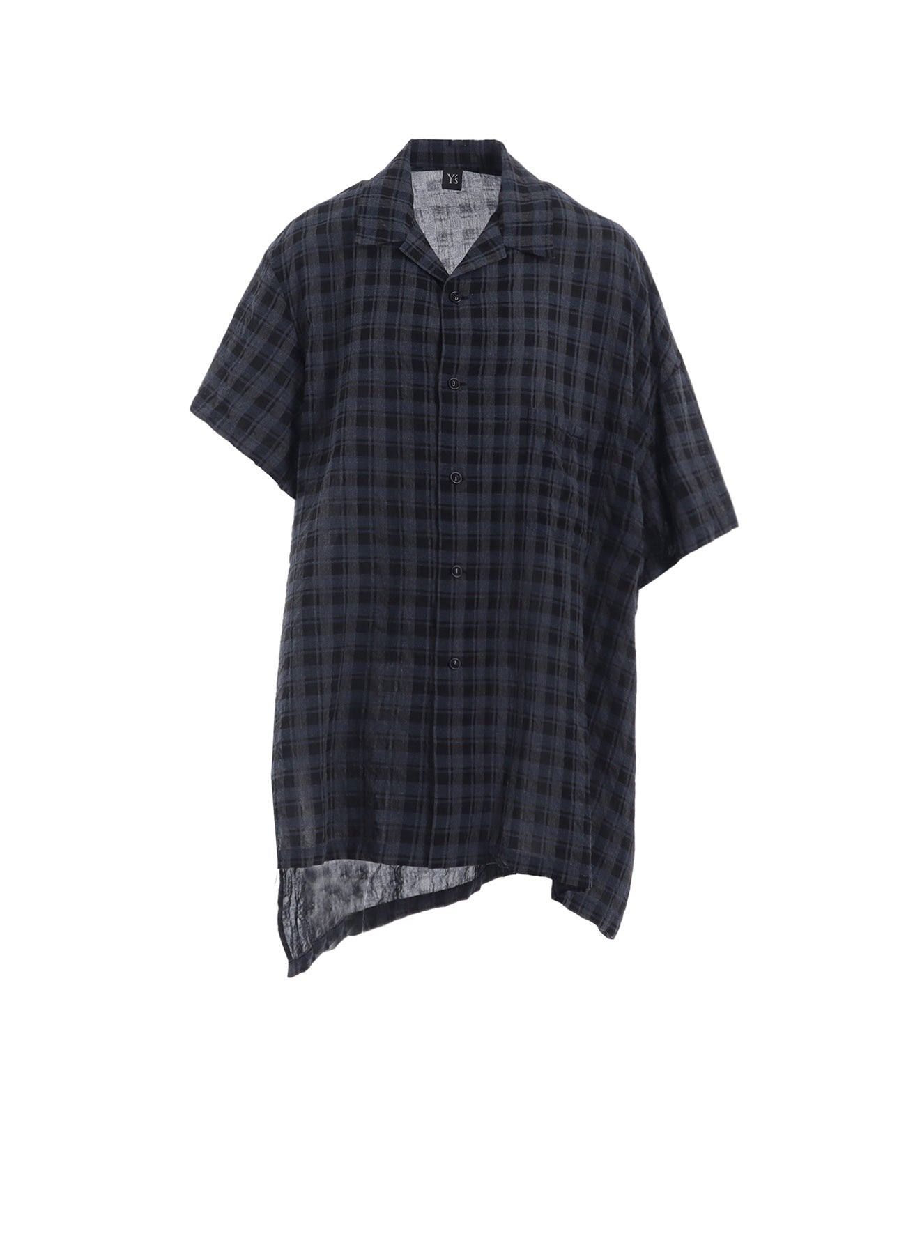 Stylish Cotton Cupro Mini Plaid Asymmetric Shirt for Women | Trendy Oversized Button Down Blouse | Perfect for Casual Outfits, Office Wear & Date Nights