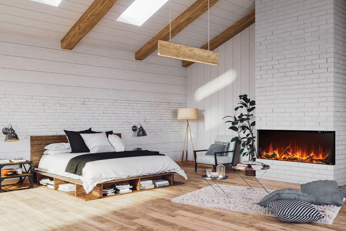 Napoleon Astound 74 FlexMount Smart Multi-Side Wall Mount Recessed Electric Fireplace - Perfect for Living Room, Bedroom & Office Heating & Decor