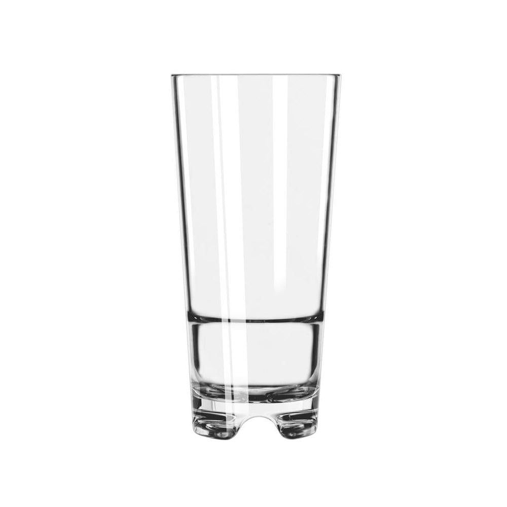 Libbey Infinium 12 Oz Plastic Beverage Glasses - Shatterproof & Reusable Drinking Cups for Parties, Restaurants, and Outdoor Events (12-Pack)