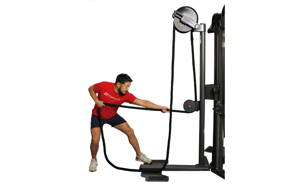 Ropeflex RX2500T Professional Group Rope Trainer - Heavy Duty Battle Ropes for Gym & Home Workouts - Perfect for Strength Training, Cardio & Fitness Classes (Summer Sale - Extra 6% Off)