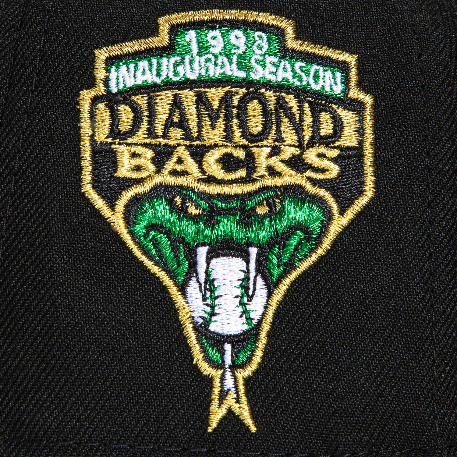 New Era 59Fifty Suede Visor Arizona Diamondbacks Inaugural Patch Script Hat - Black & Tan Baseball Cap for Men | Official MLB Licensed Merchandise | Perfect for Games, Collecting & Fan Apparel