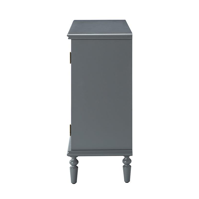Emathides 32-Inch Tall 2-Door Accent Cabinet with Storage - Modern Entryway Console Table for Hallway, Living Room & Bedroom Organization
