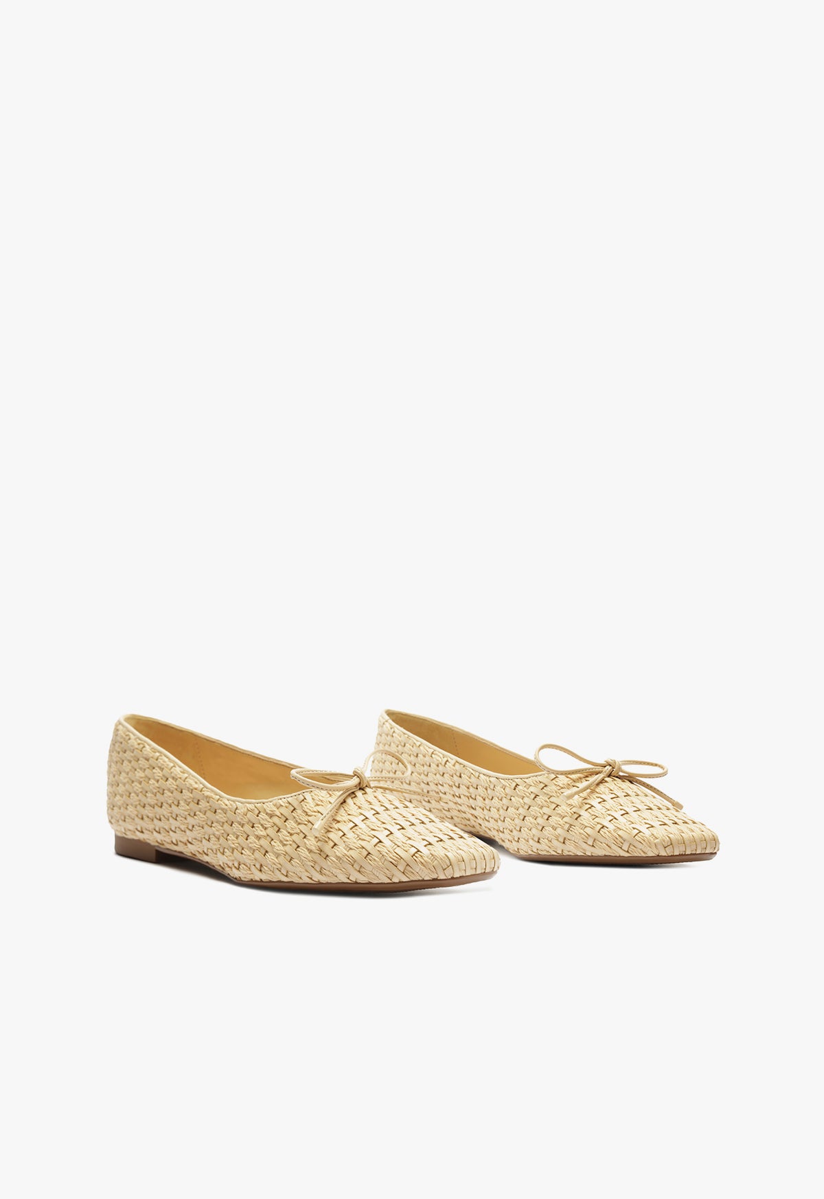 Arissa Women's Straw Ballet Flats - Comfortable Breathable Summer Casual Shoes for Walking, Beach, and Outdoor Activities