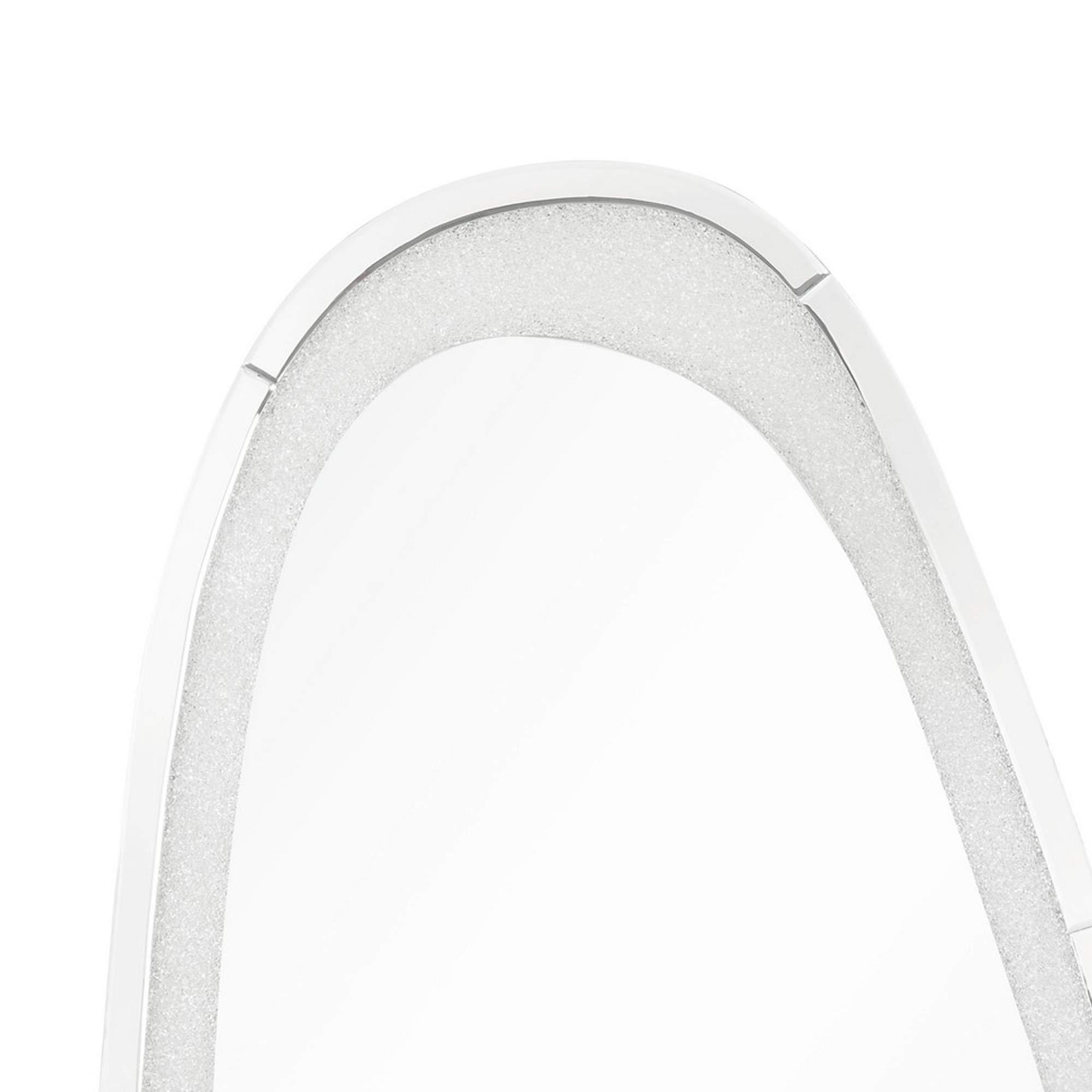Stylish Irregular Beveled Wall Mirror with Touch LED Lighting - Modern Home Decor for Living Room, Bedroom, or Entryway