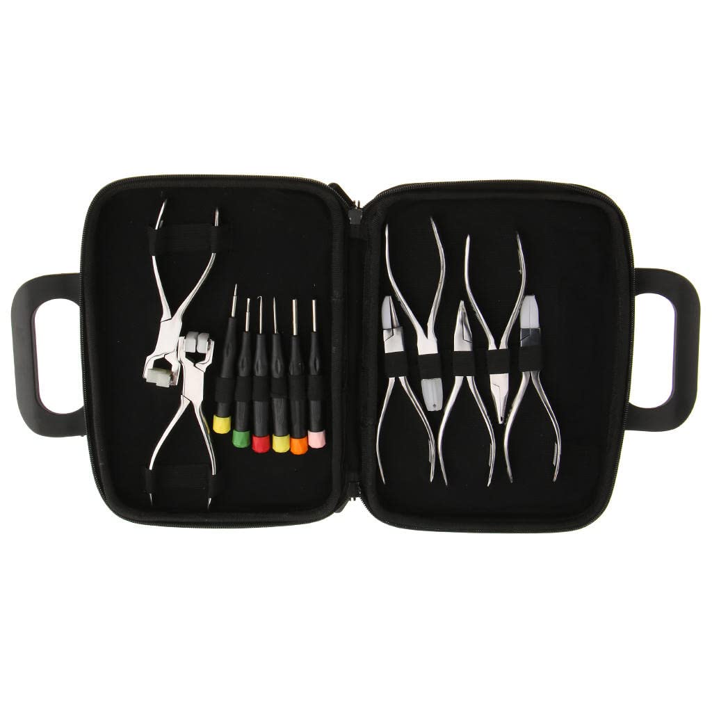 13-Piece Eyeglass Repair Kit with Screwdrivers & Pliers - Fix Broken Glasses, Tighten Loose Screws - Perfect for Home, Office, Travel & Emergency Eyewear Repairs