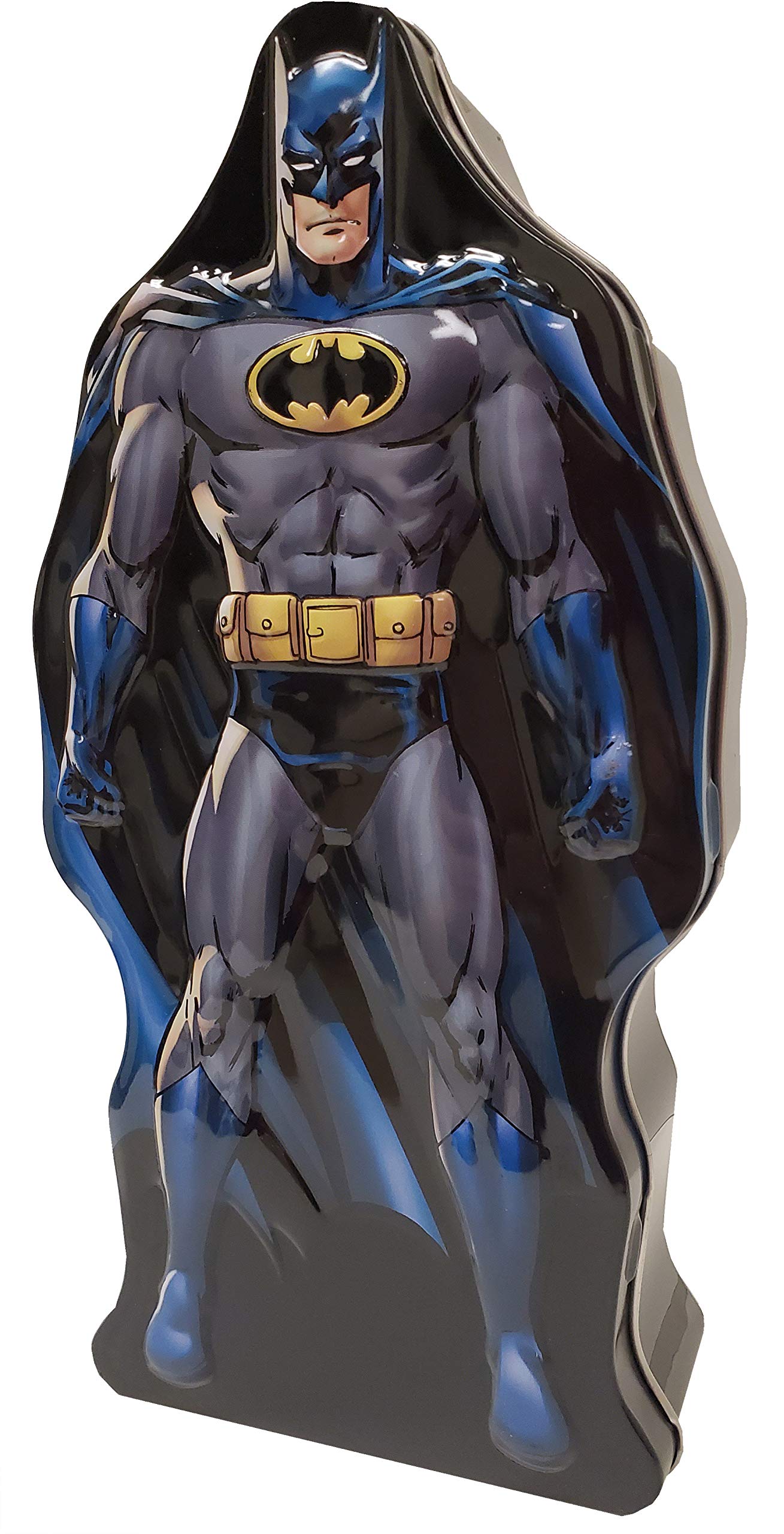Batman Themed Metal Storage Box - Pencil Case for School, Office & Home Organization | The Tin Box Company | Collectible Character Design for DC Comics Fans