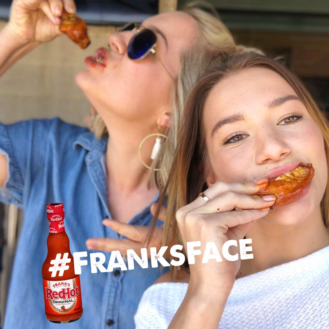 Frank's RedHot Original Cayenne Pepper Hot Sauce - 12 fl oz (354ml) Bottle - Perfect for Wings, Pizza, Burgers & More - Spicy & Flavorful Condiment
