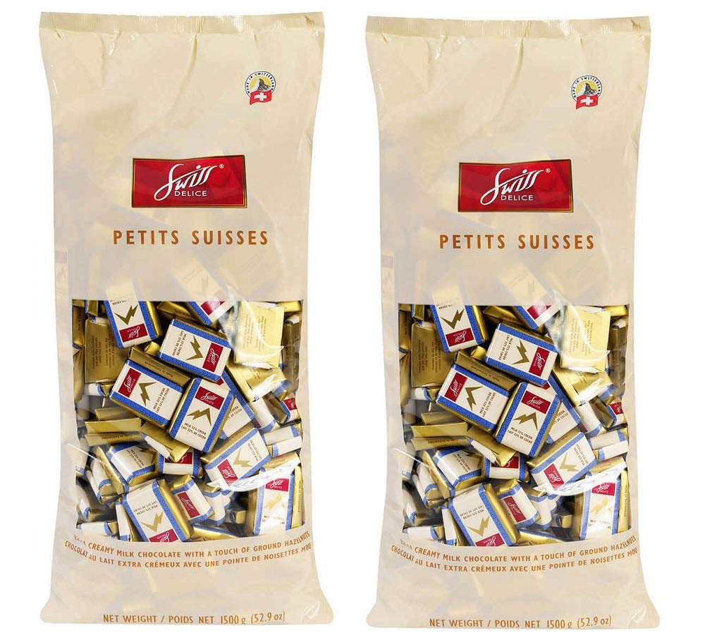 Swiss Delice Extra Creamy Milk Chocolate Bars - 1.5kg/3.3 lbs Bulk Pack (2 Bars) | Premium Imported Chocolate from Canada | Perfect for Baking, Gifts & Desserts