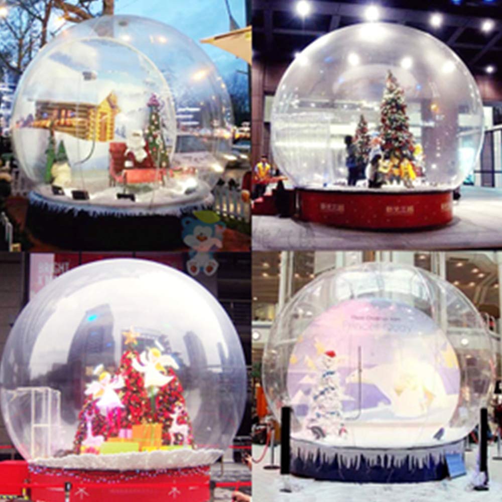 Inflatable Bubble Camping Tent 10ft - Clear Dome Outdoor Cabin with Air Blower | Commercial Grade DIY Family Camping Tent for Backyard, Stargazing & Glamping Adventures