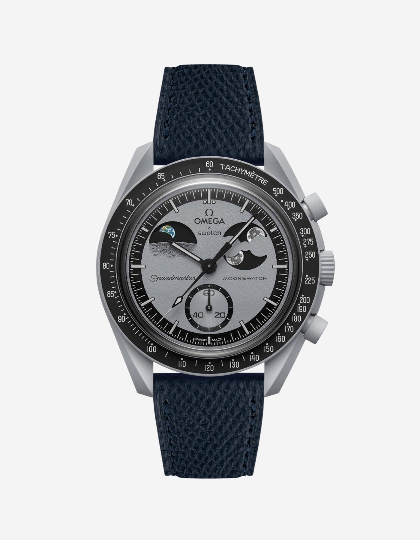 Omega X Swatch Mission to Earth Genuine Leather Replacement Watch Straps - Premium Quality Adjustable Bands for MoonSwatch Watches - Perfect for Casual Wear, Dress Occasions & Watch Collectors