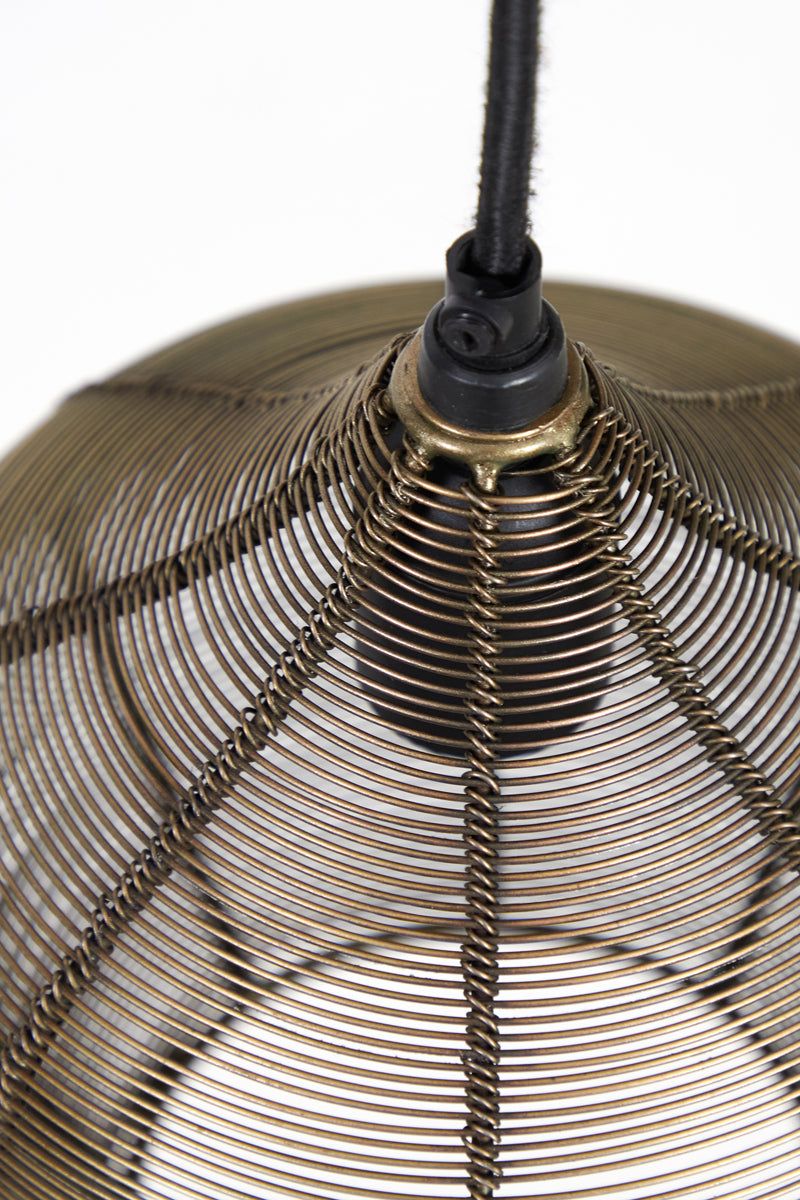 Alvaro 5/10Lt Vintage Hanging Lamp - Antique Bronze & Matte Black Finish | Perfect for Dining Room, Living Room & Bedroom Lighting