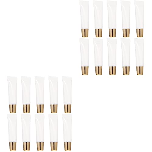 FOMIYES 20 Pcs Empty Lip Gloss Tubes 10ml - Refillable Cosmetic Squeeze Tubes for DIY Lip Gloss, Lip Balm & Makeup Storage - Perfect for Home Beauty Kits, Travel Essentials & DIY Cosmetic Projects