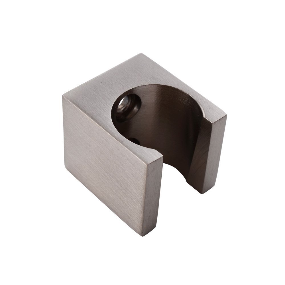 Brass Handheld Shower Head Holder - Wall Mount Shower Sprayer Wand Bracket for RV, Bidet & Bathroom - Durable Brushed Nickel Finish - Perfect for Small Bathrooms, Mobile Homes & Water Conservation