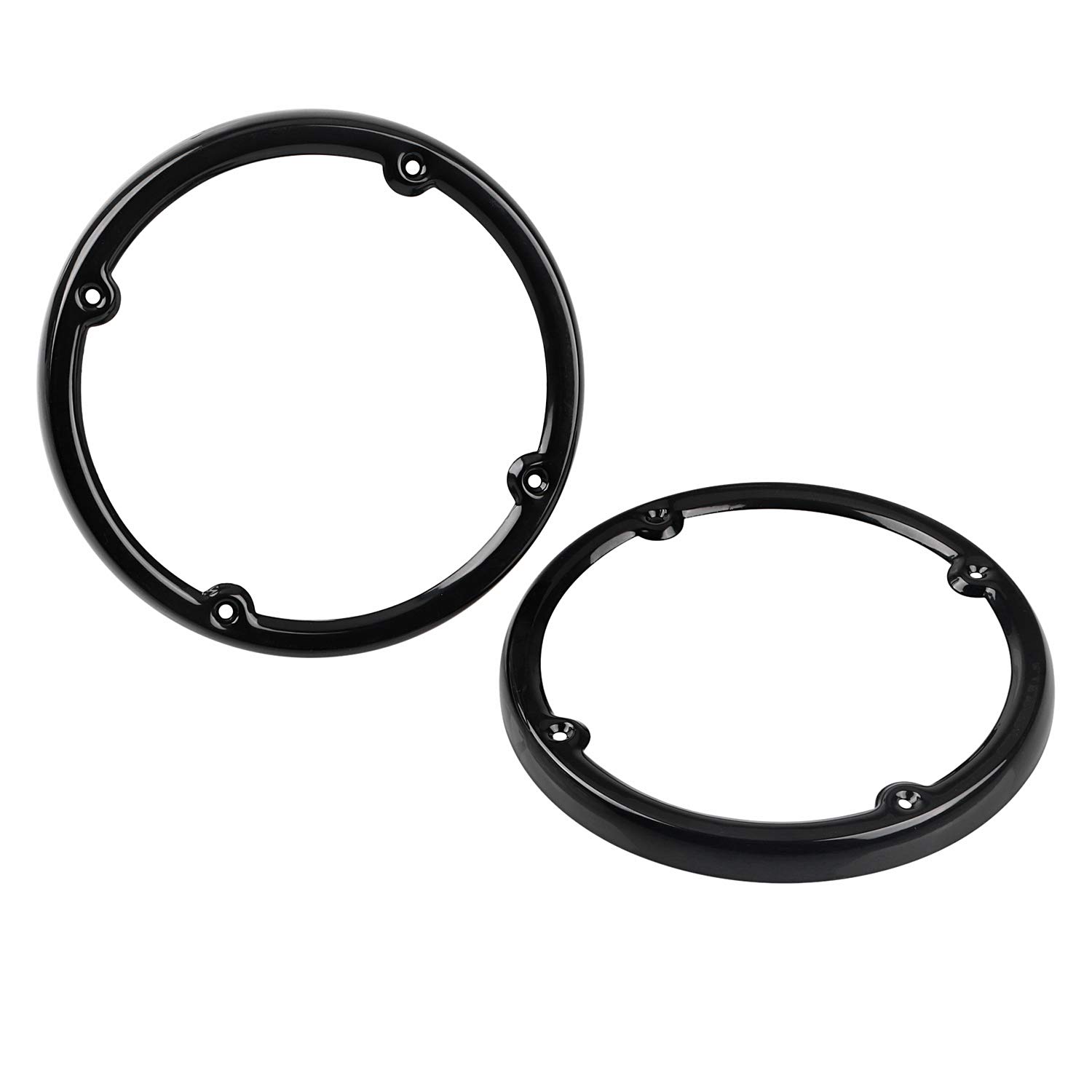 Premium Black Motorcycle Tour Pak Audio Speaker Kit - Perfect Fit for Harley Electra Glide, Tri Glide & Ultra Limited Models (2014-2023) - Enhance Your Ride with Crisp Sound on Long Road Trips