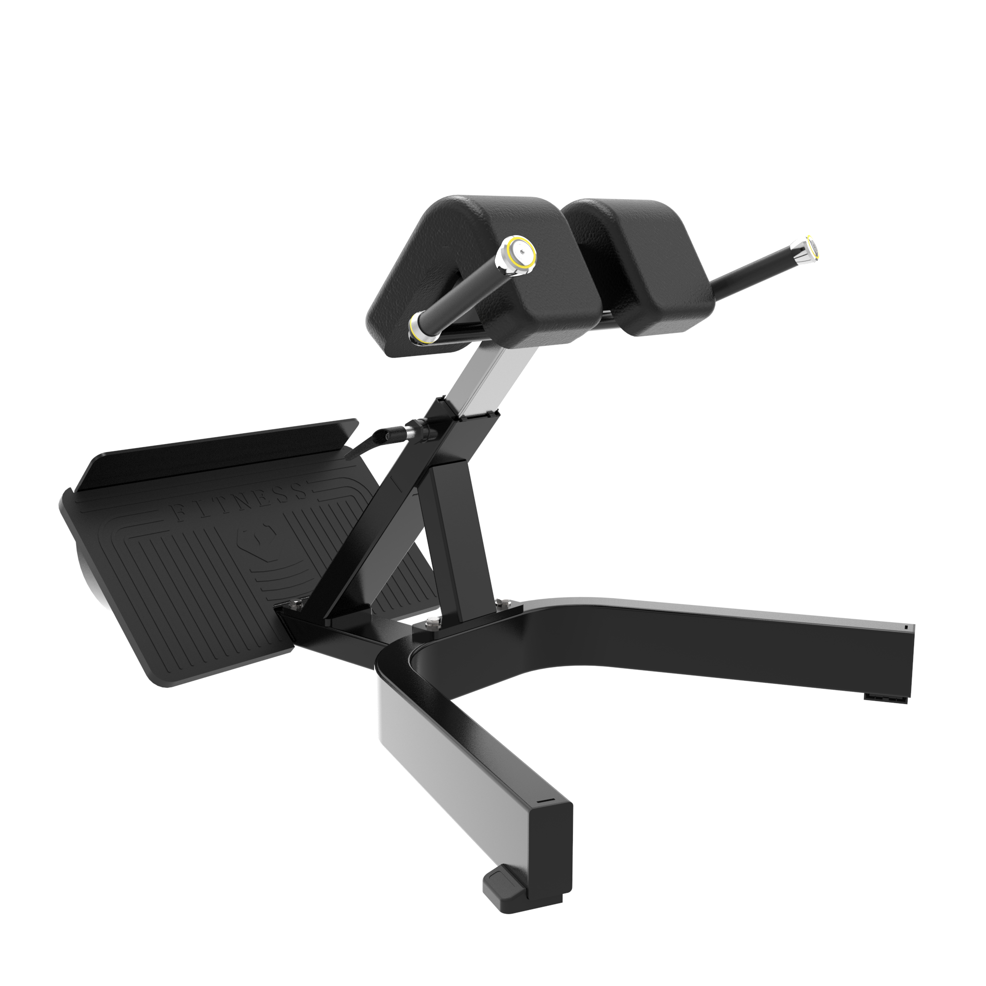 FITLAB Hyper Extension Bench for Home Gym - Adjustable Back Stretching & Core Workout Equipment - Perfect for Strength Training, Rehabilitation & Fitness Enthusiasts