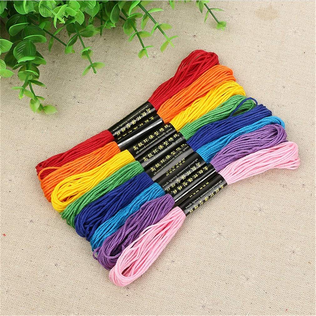 Timetries 50-Skein Colorful Embroidery Floss Set - Premium Cross Stitch Threads for Friendship Bracelets, DIY Crafts & Needlework Projects - Perfect for Scrapbooking, Sewing & Handmade Jewelry Making