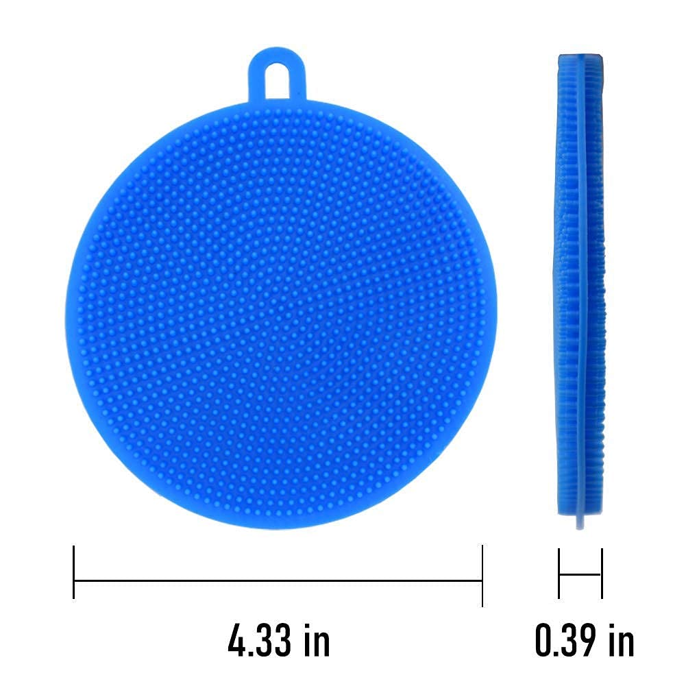 **Atcan Silicone Sponge Scrubber – Food Grade Reusable Dish Scrubber for Washing Dishes, Fruits & Vegetables – Eco-Friendly Kitchen Cleaning Tool (1 PC) – Perfect for Sinks, Countertops & Camping**