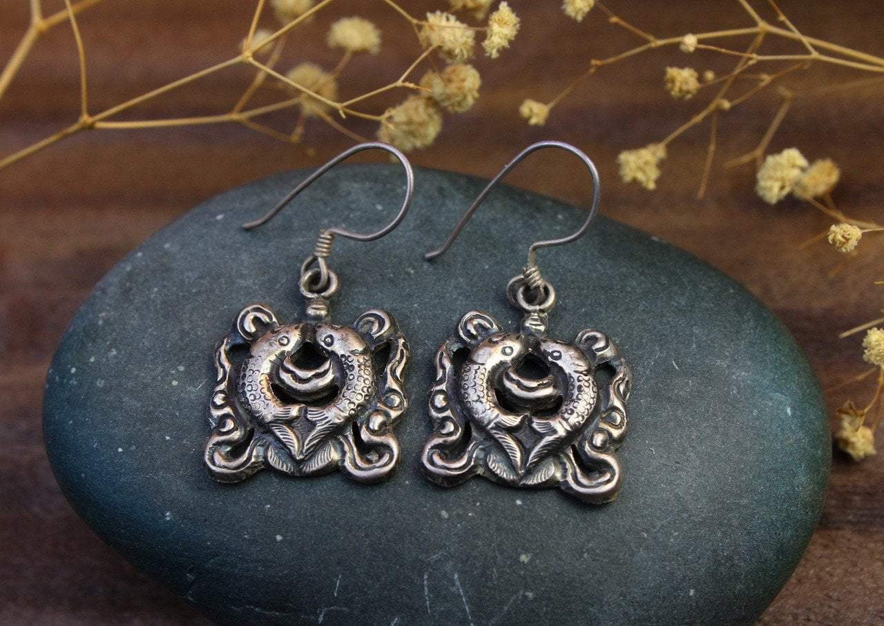 Lucky Fish Earrings for Women - Elegant Gold Fish Stud Earrings - Perfect for Parties, Weddings & Everyday Wear