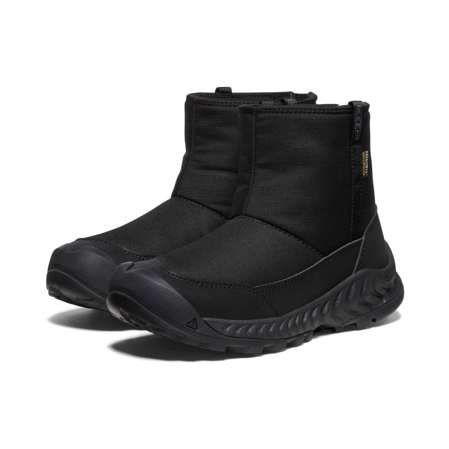 Women's Waterproof Hooded Pullover Jacket - NXIS Black/Black for Outdoor Hiking & Rainy Day Commutes