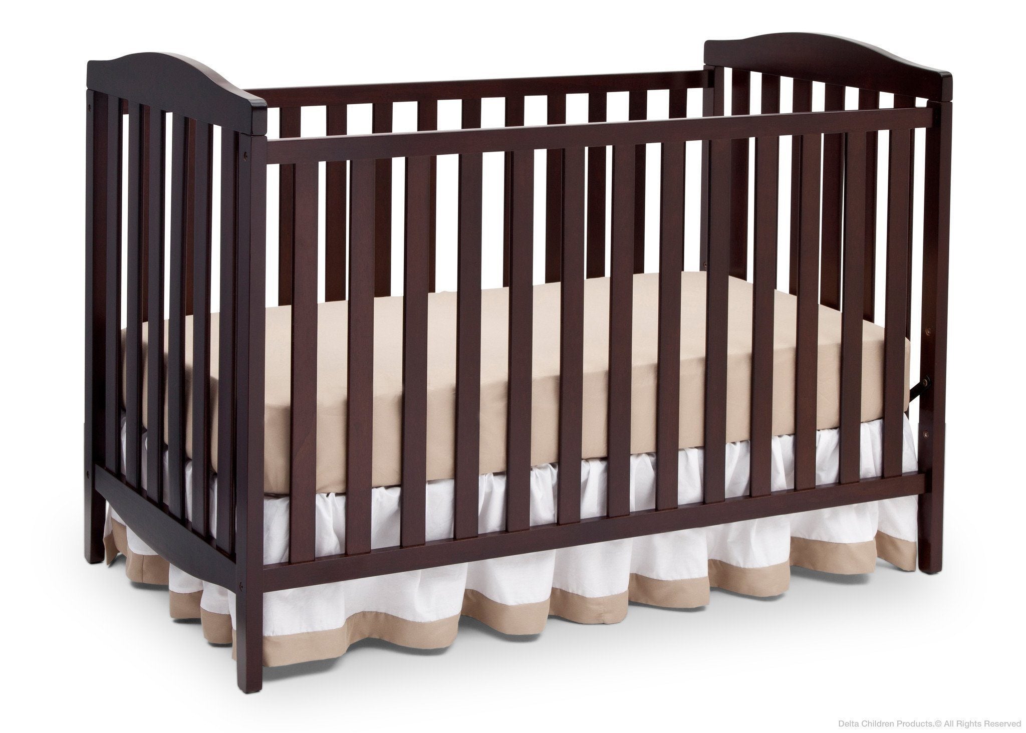 Capri 3-in-1 Convertible Baby Crib - Toddler Bed & Daybed - Safe Nursery Furniture for Newborns to Kids | Perfect for Small Spaces & Modern Nurseries