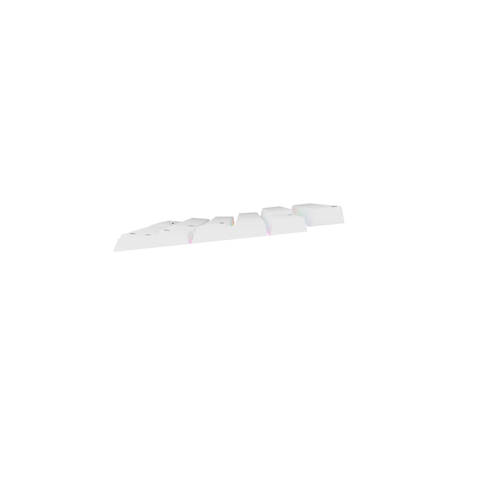 Premium White Keycaps for Mechanical Keyboards - ANSI Layout, Durable PBT Material, Cherry MX Compatible - Perfect for Gaming, Typing & Office Work