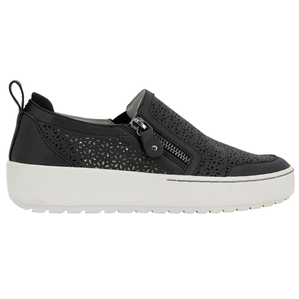 Jambu Women's July Sneakers - Comfortable Casual Walking Shoes for Women - Black | Perfect for Everyday Wear, Travel & Outdoor Activities