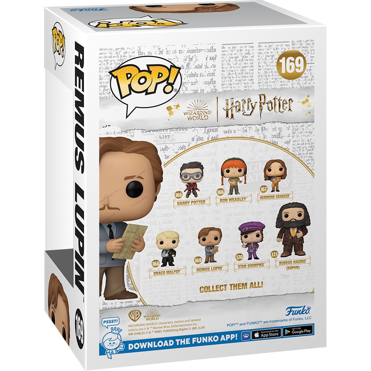 Harry Potter Funko Pop! Vinyl Figure #169 - Remus Lupin with Marauder's Map | Collectible Toy for Fans, Gifts & Home Decor | Perfect for Harry Potter Merchandise Collections & Pop Culture Displays