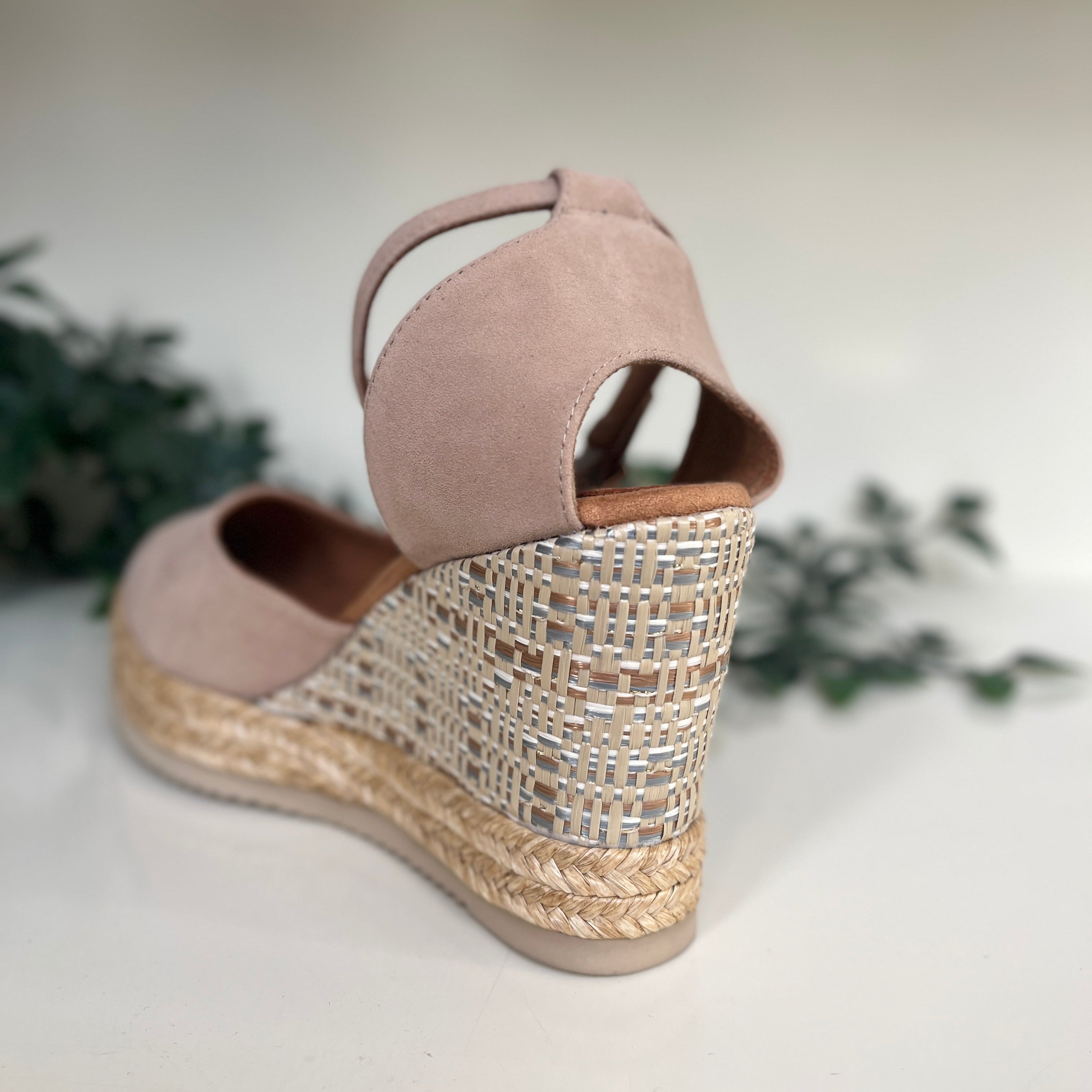 UNISA Nude Suede Leather Espadrille Cameo Flats - Comfortable Women's Casual Shoes for Summer, Beach & Everyday Wear