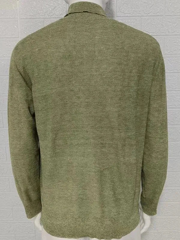 Men's Slim Fit Knit Turtleneck Pullover Sweater - Warm Winter Casual Wear for Office, Travel & Outdoor Activities