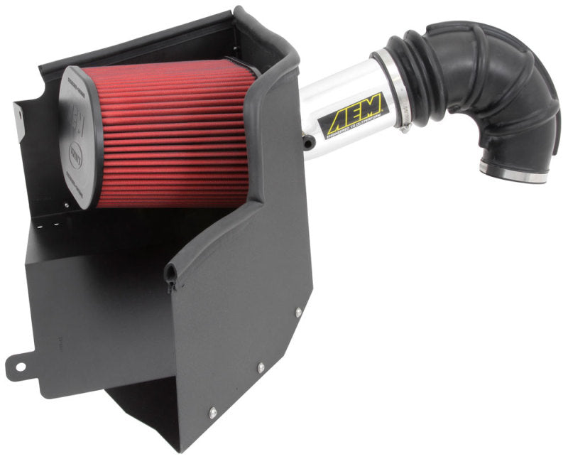 AEM Brute Force Cold Air Intake System (Polished) for Ram 1500 5.7L Hemi 2013-2014 - High Performance Air Filter Upgrade for Better Engine Power & Fuel Efficiency - Perfect for Off-Roading & Towing