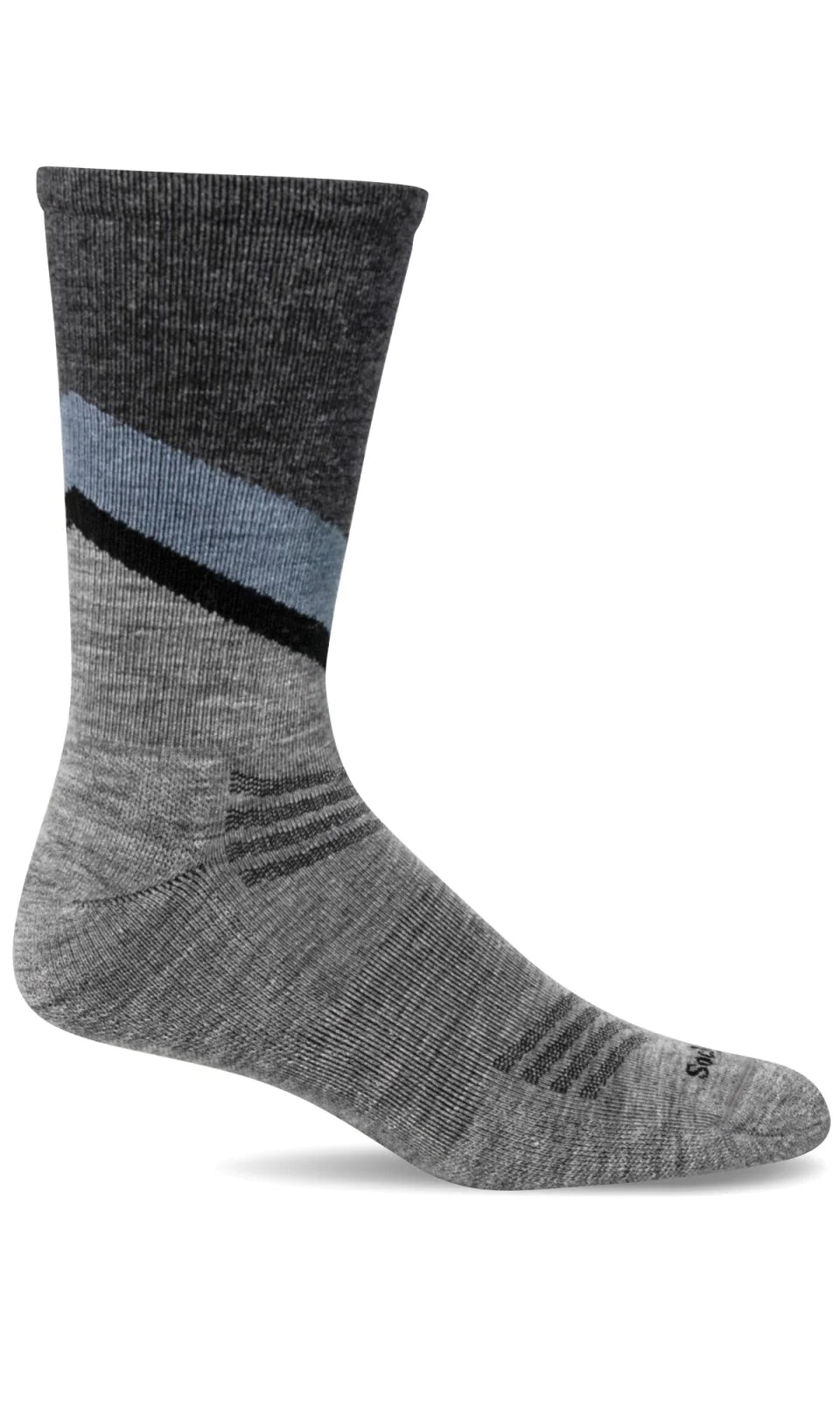 Sockwell Men's Relay Essential Comfort Socks - Breathable Cushioned Support for Running, Hiking & Everyday Wear