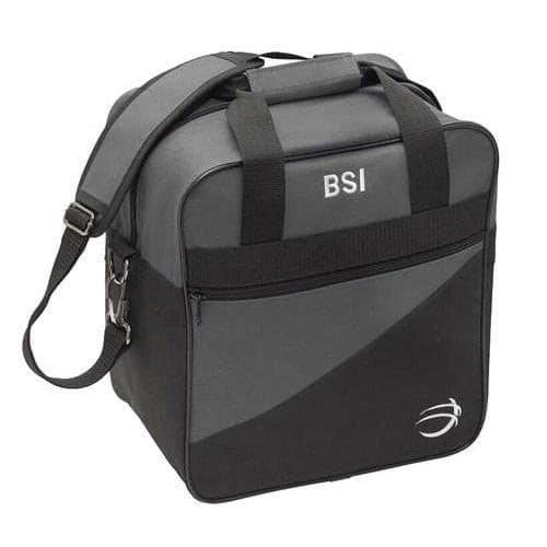 BSI Solar III Single Tote Bowling Bag - Charcoal Black | Lightweight & Durable Bowling Accessory | Perfect for League Play & Practice Sessions