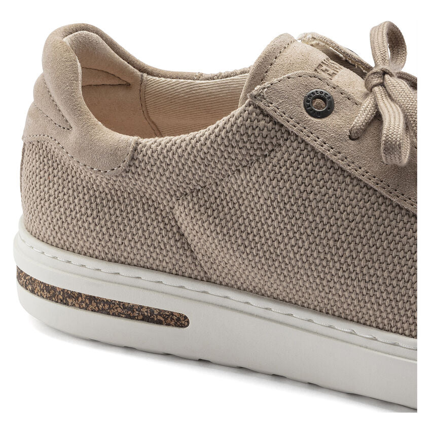 Birkenstock Bend Canvas Suede Low Top Sneakers for Women - Comfortable Casual Shoes in Sandcastle Color | Perfect for Walking, Travel & Everyday Wear