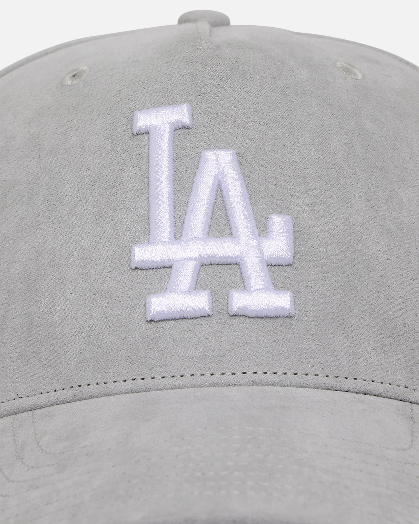 47 Brand Los Angeles Dodgers '47 MVP DT Ultrasuede Strapback Hat - Gray/White Adjustable Baseball Cap for Men & Women - Perfect for Games, Casual Wear & Sports Fan Gifts