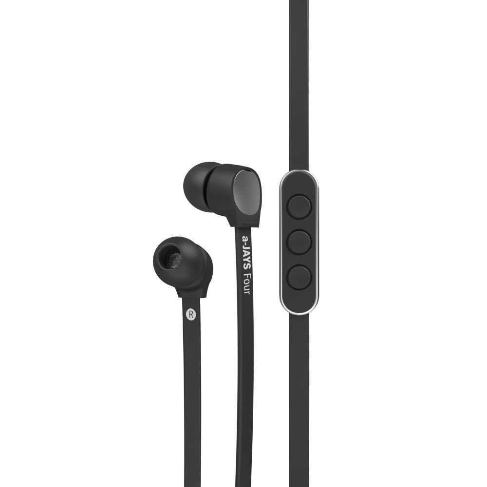 JAYS Four Premium In-Ear Headphones with High-Fidelity Sound - Perfect for Running, Gym, and Commuting
