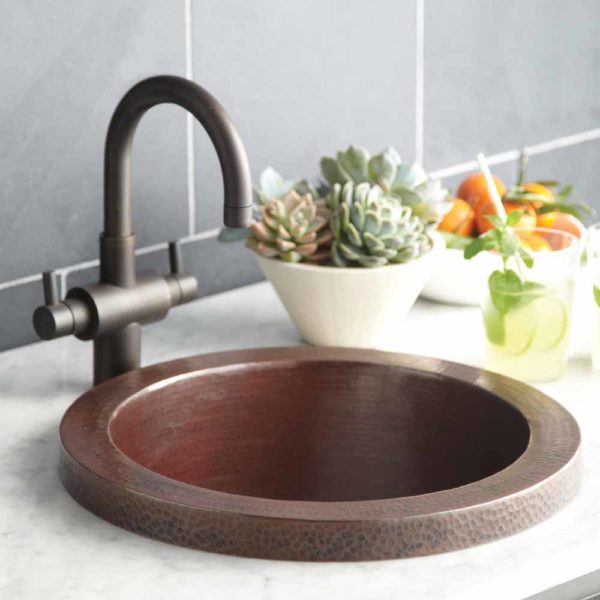 Native Trails Mojito Hammered Copper Bar & Prep Sink - Premium Kitchen Sink for Bars, Restaurants & Home Use