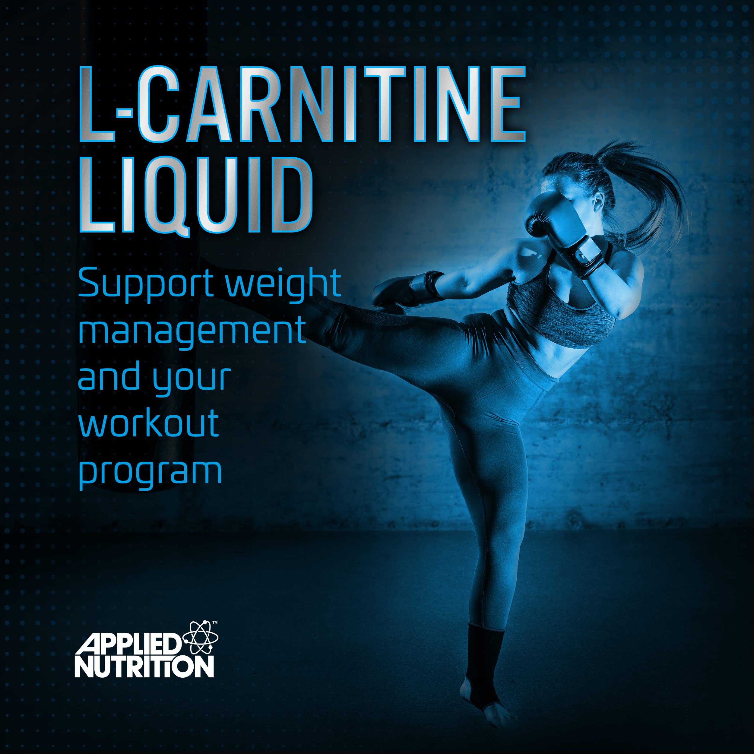 Applied Nutrition L Carnitine 3000 Liquid Supplement - 480ml Bottle for Weight Loss & Energy Boost | Pre-Workout & Post-Workout Recovery