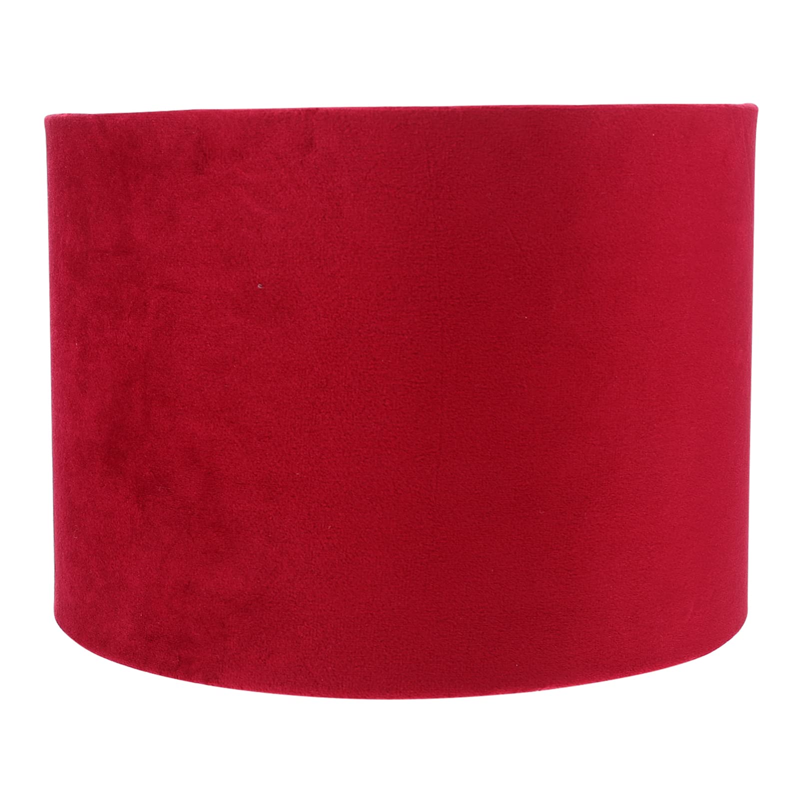 Lurrose Drum Lamp Shade for Floor & Table Lamps - Red Fabric Light Cover - Home Decor Lighting Accessory for Living Room, Bedroom & Office