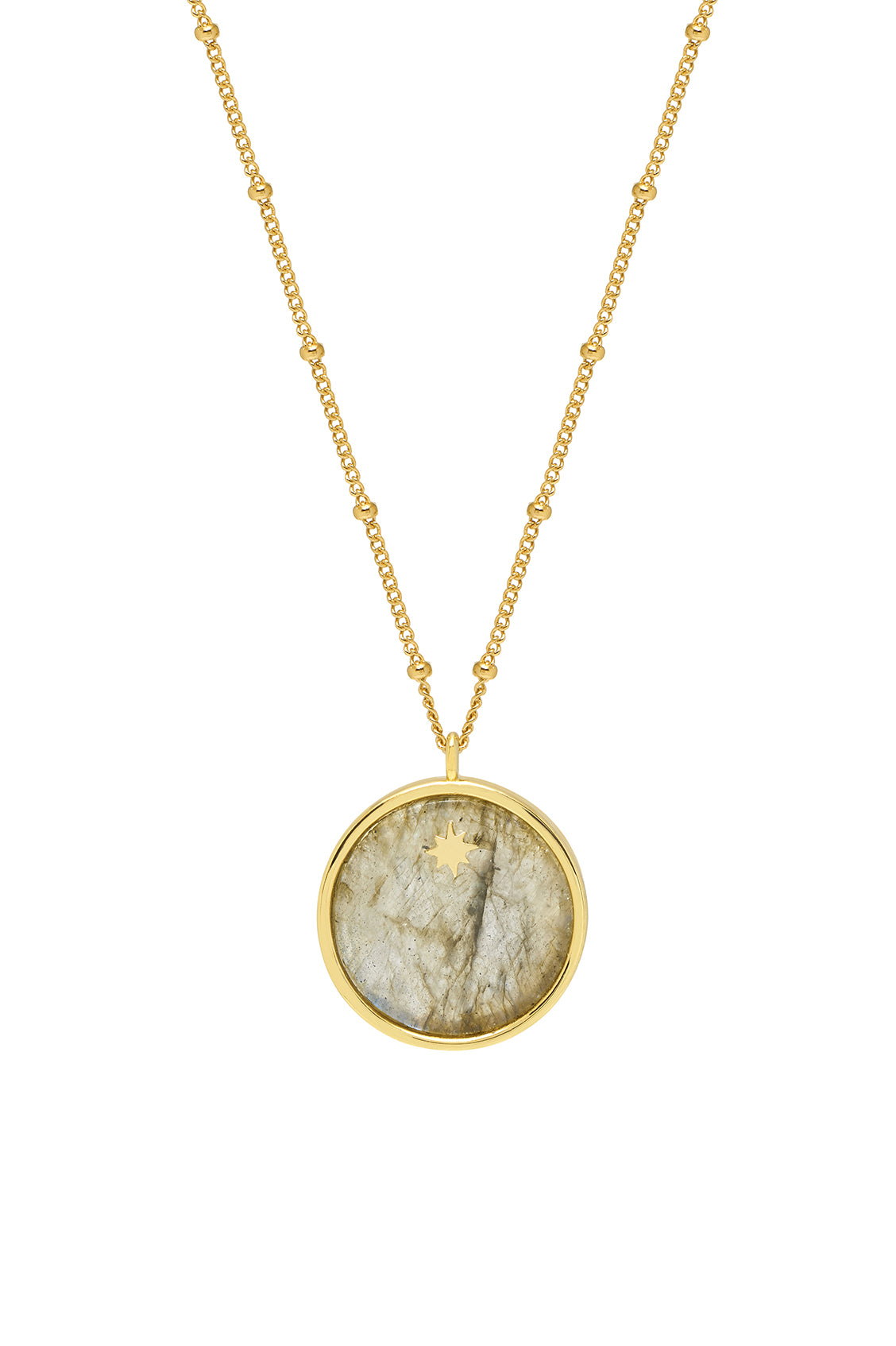 Natural Star Gemstone Slice Pendant Necklace for Women - Perfect for Boho Jewelry, Spiritual Healing & Everyday Fashion