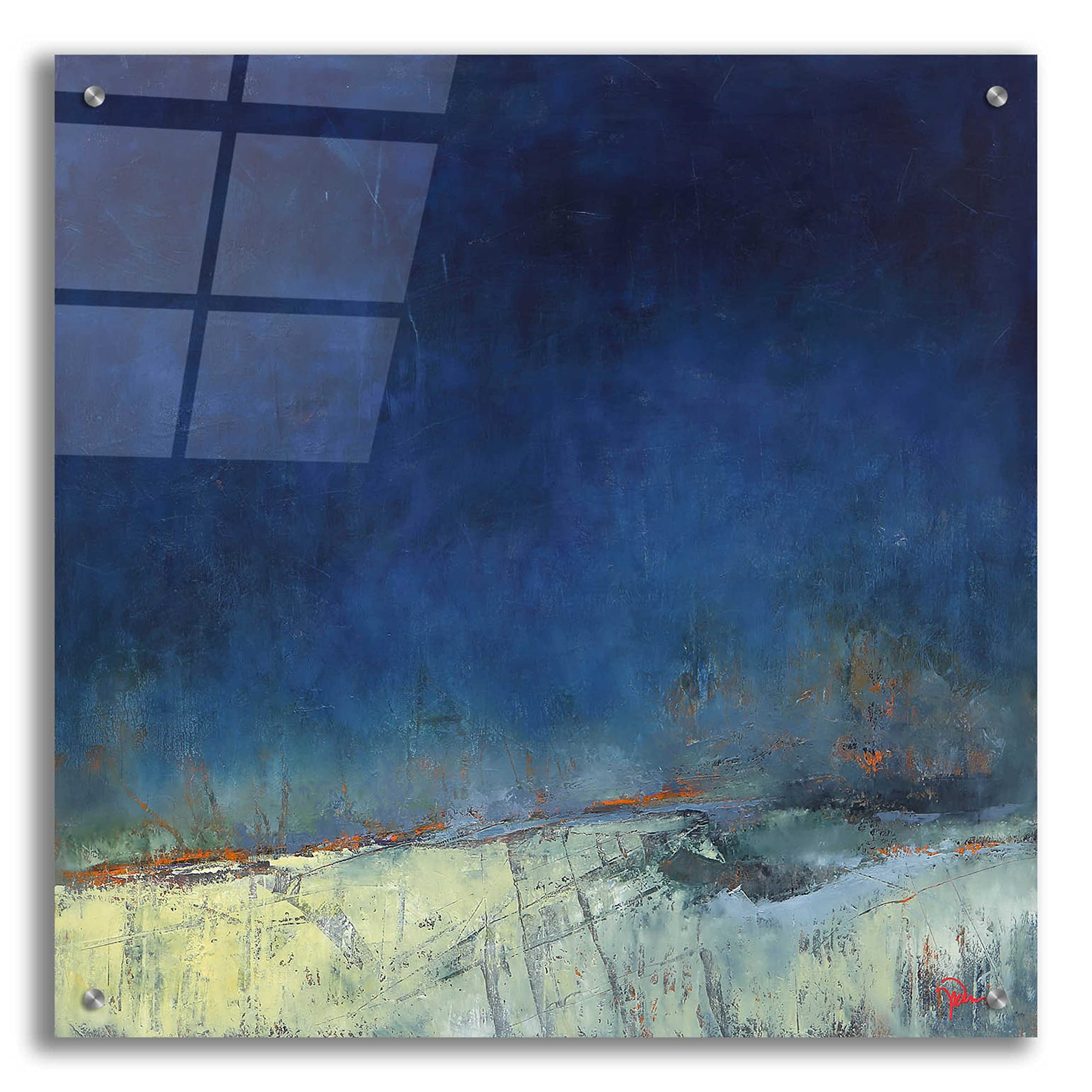 Epic Art 'Dugout' by Patrick Dennis - 24x24 Inch Acrylic Glass Wall Painting - Modern Home & Office Decor for Living Room, Bedroom, or Gallery Display
