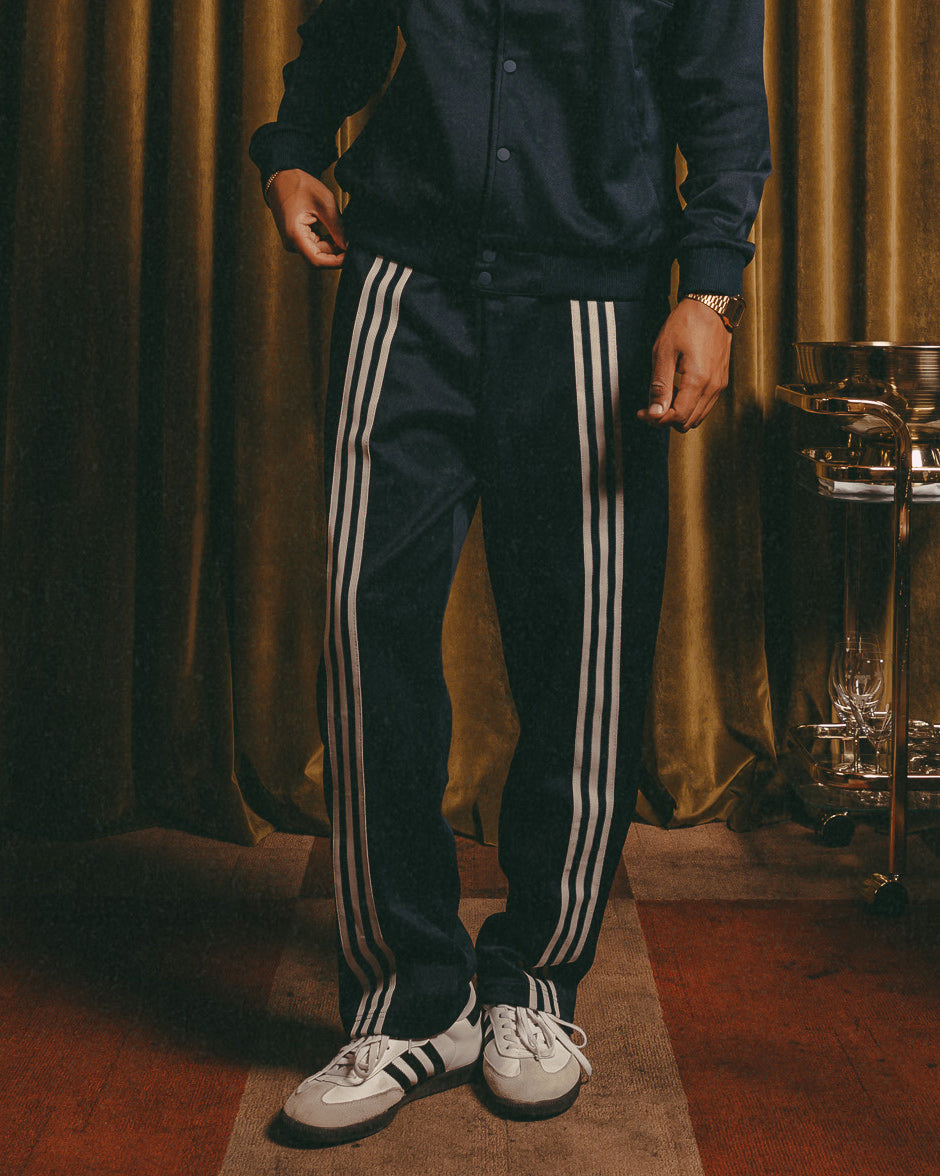 Adidas Adicolor King Track Pants for Men - Night Indigo Blue Athletic Joggers | Gym Workout, Running & Casual Streetwear