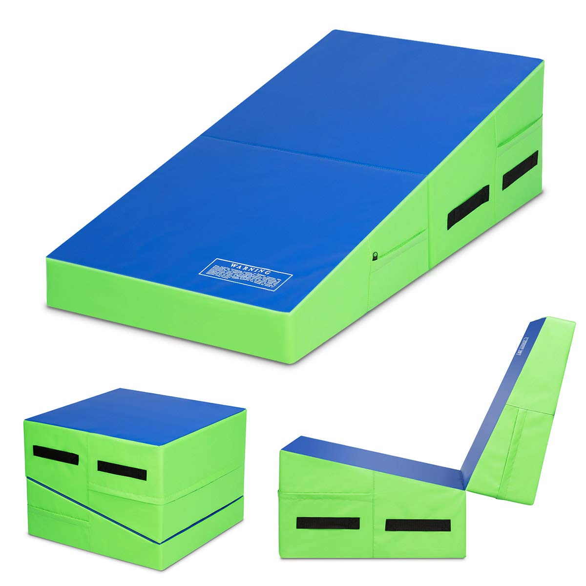 **Giantex Gymnastics Wedge Mat - Foldable & Non-Foldable Incline Gym Mat for Kids & Adults - Tumbling Cheese Mat for Home Exercise, Aerobics & Play - Perfect for Gymnastics Training, Yoga & Fitness**