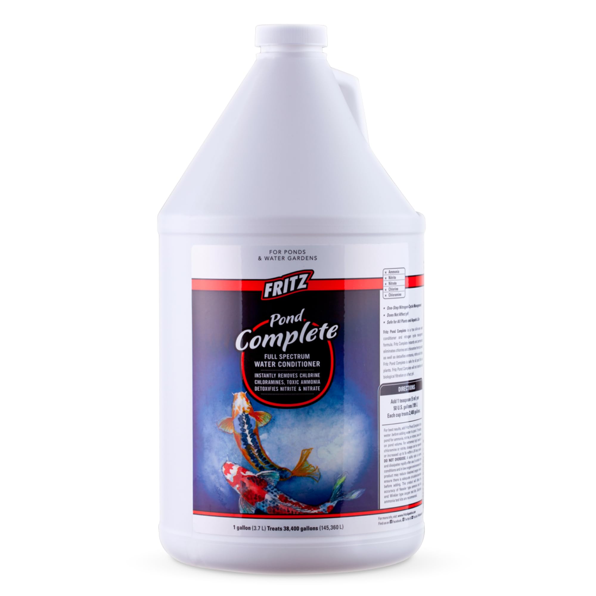 Fritz Aquatics Complete Pond Water Conditioner - 1 Gallon for Healthy Fish & Plants | Perfect for Koi Ponds, Water Gardens & Outdoor Aquariums