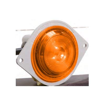 Betts 650220 LED Clear/Marker Amber Light with 4-Inch Plug - Pack of 1 - Perfect for Trucks, Trailers, and Emergency Vehicle Lighting